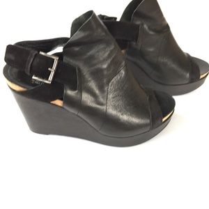 Eileen Fisher platform wedge sandals